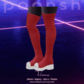 - POONSH - Venus Boots (red)