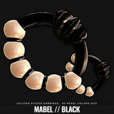 [BL] Mabel earrings // black