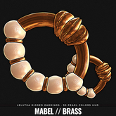 [BL] Mabel earrings // brass