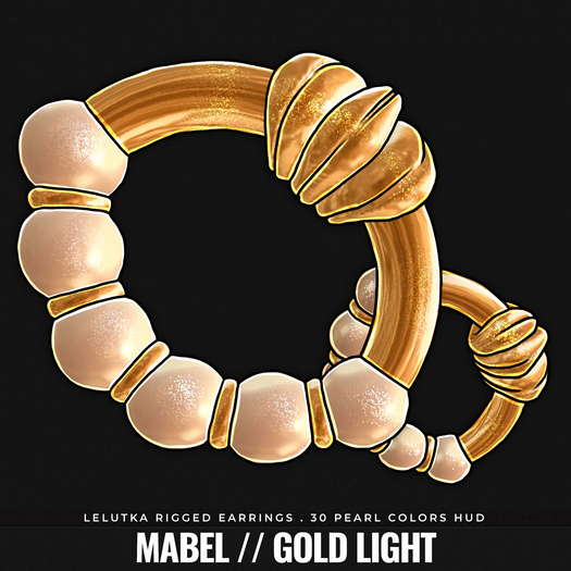 [BL] Mabel earrings // gold light