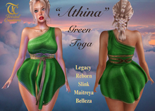 TC - Green Greek Toga Dress
