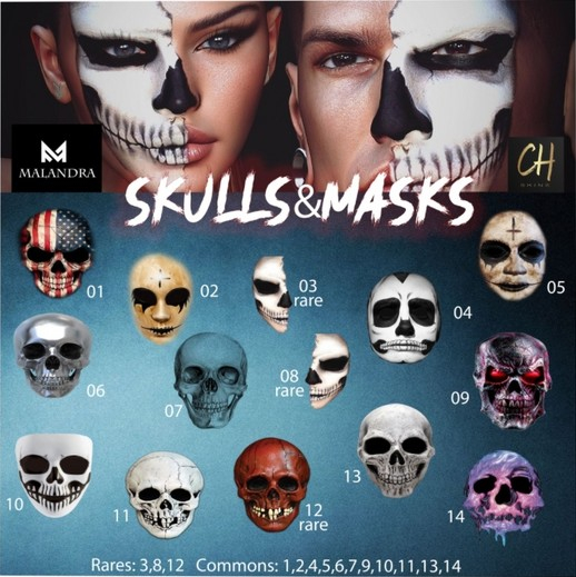 08 RARE Skulls&Masks #8 Tattoo LeL evoX