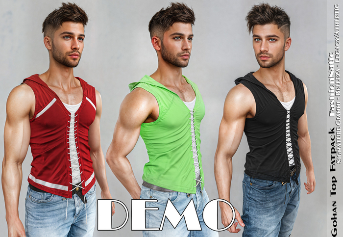 Demo Top Gohan Men's Fatpack Colors - Signature Gianni, Belleza Jake, Legacy, Athletic - FashionNatic
