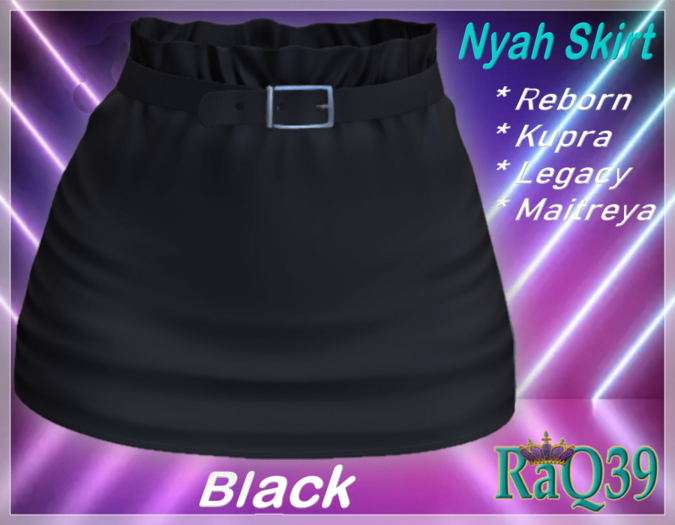 [R39] Nyah Skirt-Black