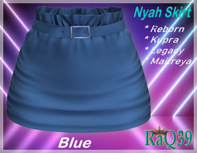 [R39] Nyah Skirt-Blue
