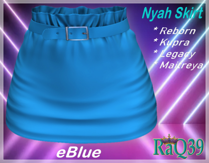 [R39] Nyah Skirt-eBlue