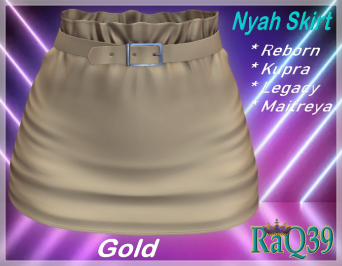 [R39] Nyah Skirt-Gold