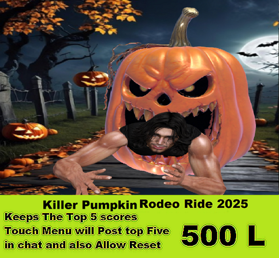 killer Pumpkin Rodeo Ride 2025 boxed