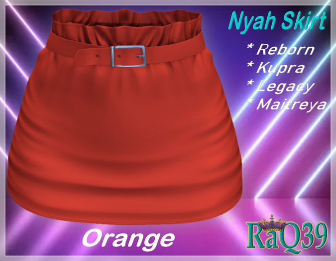 [R39] Nyah Skirt-Orange