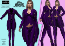 **THUSITHA JAYASUN V2 PURPLE PUNK STYLE COMPLET OUTFIT**