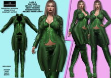 **THUSITHA JAYASUN V2 GREEN PUNK STYLE COMPLET OUTFIT**