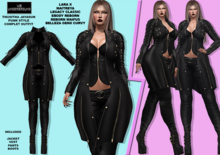 **THUSITHA JAYASUN V2 BLACK PUNK STYLE COMPLET OUTFIT**