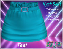 [R39] Nyah Skirt-Teal