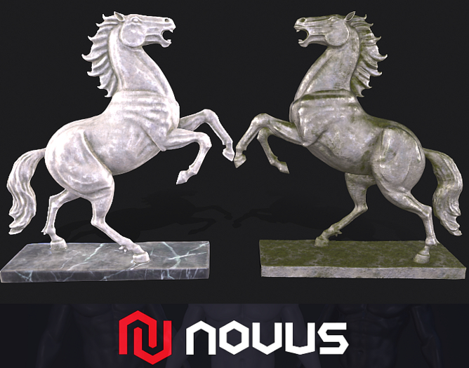 Horse statue - Stones {Pack} 