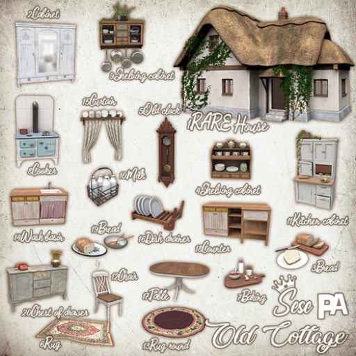 Sese & PA - Old Cottage Full Set inc RARE