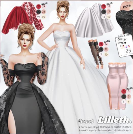 02 - Lilleth. - GRAND Dress - Black - Kupra