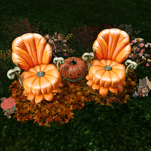 Autumn Pumpkin Chairs