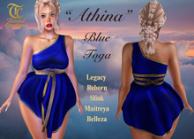 TC - Royal Blue Greek Toga Dress