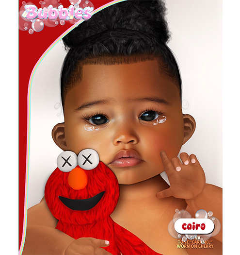 ' BUBBLES. Cairo Skin "CARAMEL" (Cherry)