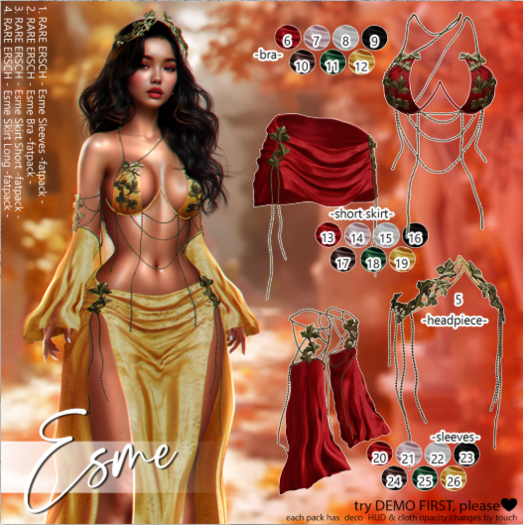 04. ERSCH - Esme {Legacy} Skirt Long -fatpack- RARE