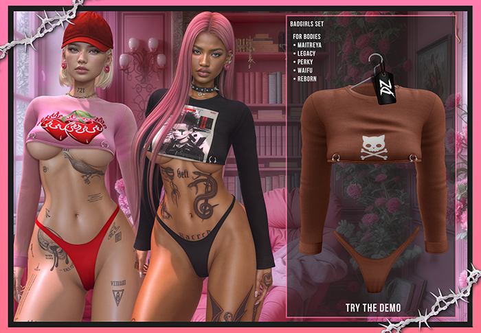 [DZ] BADGIRLS SET - SKULLCAT