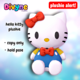 DC. Hello Kitty Plushie
