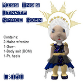 Miss Ing's Dinkie Lady Space Outfit Blue