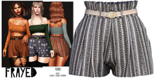 Frayed - Terri Shorts - Aztec