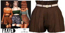 Frayed - Terri Shorts - Brown