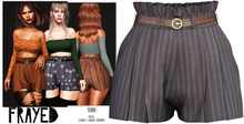 Frayed - Terri Shorts - Pinstripe