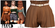 Frayed - Terri Shorts - Tan