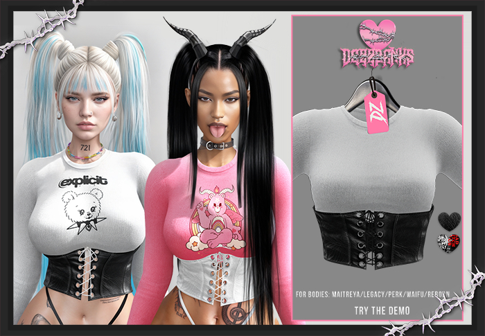 [DZ] YUKI - WHITE - Corset Top!