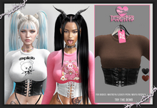 [DZ] YUKI - BROWN - Corset Top!