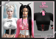 [DZ] YUKI - BLACK - Corset Top!