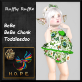 H.O.P.E.  Ruffly Ruffle Romper Green