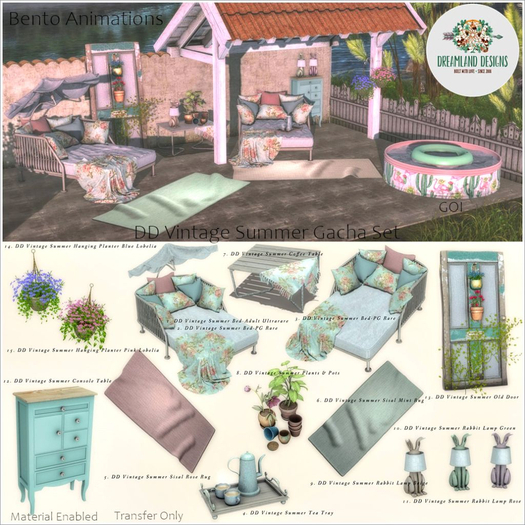 9.Vintage Summer Rabbit Lamp Beige