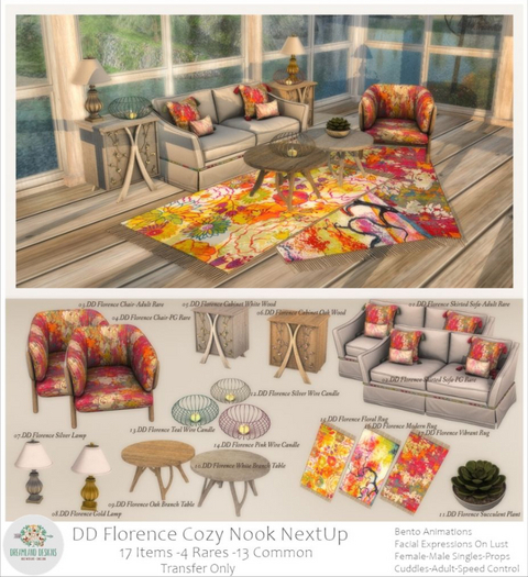 02.DD Florence Skirted Sofa-PG RARE