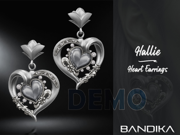 BANDIKA - Hallie Heart Earrings - DEMO