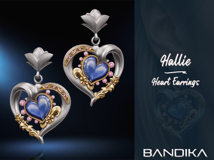 BANDIKA - Hallie Heart Earrings