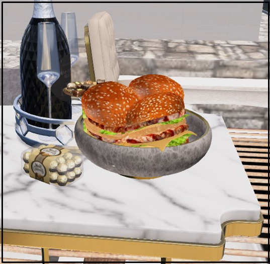 Bowl of burgers