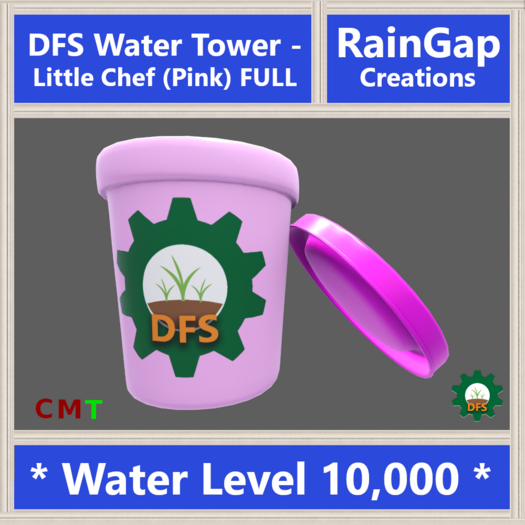 DFS Water Tower - Little Chef (Pink) FULL ACTUAL ITEM