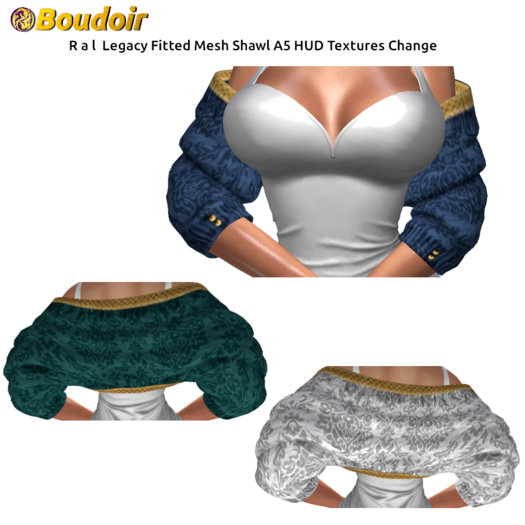 *!*BOUDOIR Ral Legacy FitMesh Shawl 5A HUD