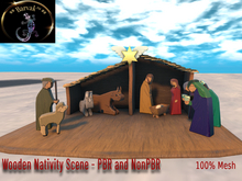 Barvak™ - Wooden Nativity Scene -PBR / NonPBR -100% Mesh - Christmas - Decoration