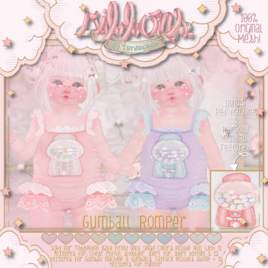 {Ribbons} Gumball Romper - White {Box}