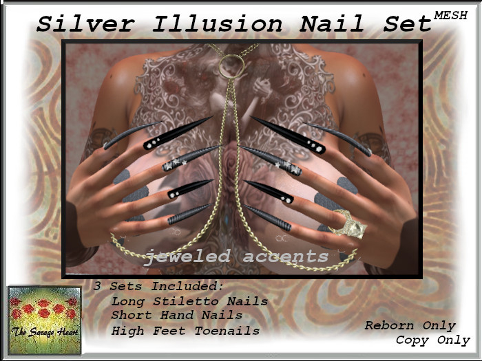 TSH Silver Illusion  Nail Set Reborn