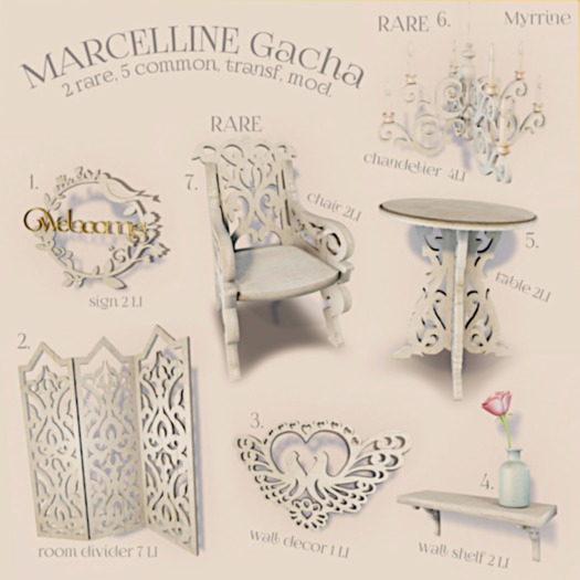 2 MARCELLINE Gacha - room divider
