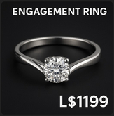 Eternal Silver Engagement Ring – Sculpted Shine with Realistic Diamond Sparkle