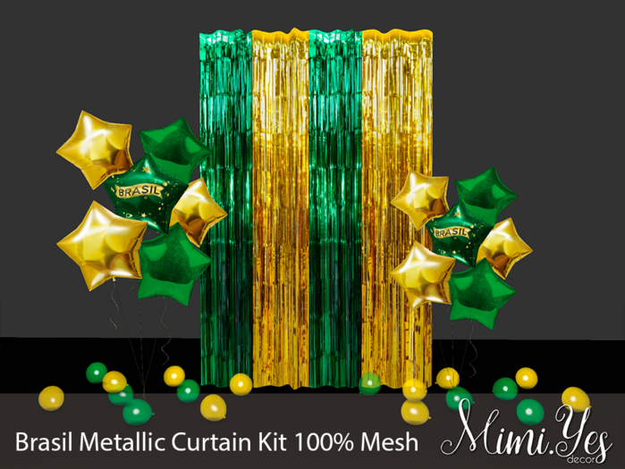 {MIMI.YES} Brasil Metallic Curtain