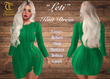 TC - Green Knitted Button Dress