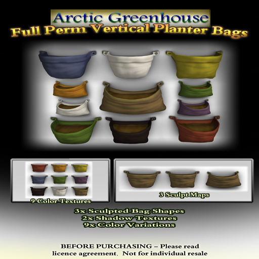 [AG] Full Perm Vertical Planter Bags Kit